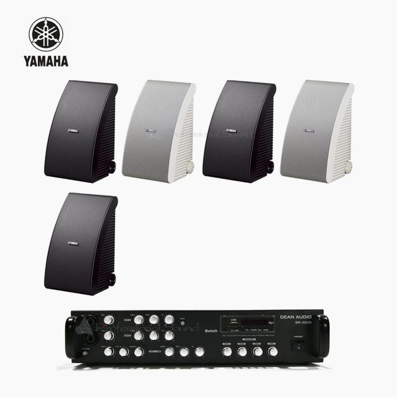 야마하 매장 카페 음향패키지 SR-450D 앰프 YAMAHA NS-AW992 스피커 5EA