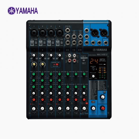 YAMAHA 야마하 MG10XU 10채널 라이브 음향 사운드 믹싱콘솔 아날로그 오디오 믹서