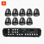 JBL 매장 카페 음향패키지 6채널 앰프 SR-650D + JBL CONTROL 64PT 팬던트 스피커 9개