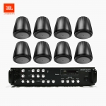 JBL 매장 카페 음향패키지 4채널 앰프 SR-450D + JBL CONTROL 64PT 팬던트 스피커 8개