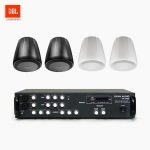 JBL 매장 카페 음향패키지 2채널 앰프 SR-350D + JBL CONTROL 64PT 팬던트 스피커 4개