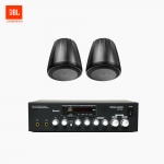 JBL 매장 카페 음향패키지 2채널 앰프 SR-250D + JBL CONTROL 64PT 팬던트 스피커 2개