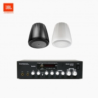 JBL 매장 카페 음향패키지 2채널 앰프 SR-250D + JBL CONTROL 64PT 팬던트 스피커 2개