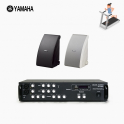 야마하 휘트니스 음향패키지 SR-350D 앰프 YAMAHA NS-AW992 스피커 2EA