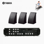 야마하 휘트니스 음향패키지 SR-450D 앰프 YAMAHA NS-AW992 스피커 3EA