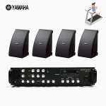 야마하 휘트니스 음향패키지 SR-450D 앰프 YAMAHA NS-AW992 스피커 4EA