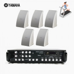 야마하 휘트니스 음향패키지 SR-650D 앰프 YAMAHA NS-AW992 스피커 5EA