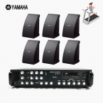 야마하 휘트니스 음향패키지 SR-650D 앰프 YAMAHA NS-AW992 스피커 6EA