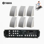 야마하 휘트니스 음향패키지 SR-650D 앰프 YAMAHA NS-AW992 스피커 6EA