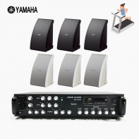 야마하 휘트니스 음향패키지 SR-650D 앰프 YAMAHA NS-AW992 스피커 6EA