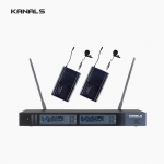 KANALS 카날스 MW-720 2채널 PLL 자동채널 무선마이크 시스템 900Mhz UHF