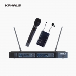 KANALS 카날스 MW-720 2채널 PLL 자동채널 무선마이크 시스템 900Mhz UHF