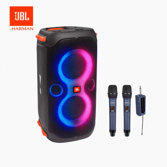 JBL PARTYBOX 110 파티박스 110 블루투스 스피커+BEMAX 2채널 무선마이크 BXM-J942