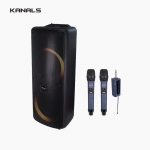 KANALS 카날스 BS-11000 이동식 충전용 블루투스 스피커+BEMAX 2채널 무선마이크 BXM-J942