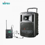 MIPRO 미프로 MA-808M PLUS 충전식 앰프스피커 + 1채널 무선마이크 + MA-808EXP 확장스피커 + 스피커스탠드 2개 + MM105 유선마이크 1개