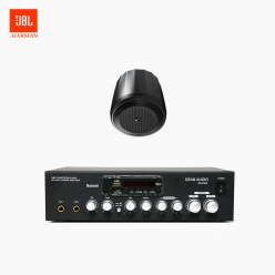 JBL 매장 카페 음향패키지 2채널 앰프 SR-250D + JBL CONTROL 62P 팬던트 위성스피커 1개