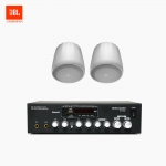 JBL 매장 카페 음향패키지 2채널 앰프 SR-250D + JBL CONTROL 62P 팬던트 위성스피커 2개