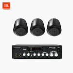 JBL 매장 카페 음향패키지 2채널 앰프 SR-250D + JBL CONTROL 62P 팬던트 위성스피커 3개