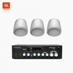 JBL 매장 카페 음향패키지 2채널 앰프 SR-250D + JBL CONTROL 62P 팬던트 위성스피커 3개