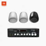 JBL 매장 카페 음향패키지 2채널 앰프 SR-250D + JBL CONTROL 62P 팬던트 위성스피커 3개