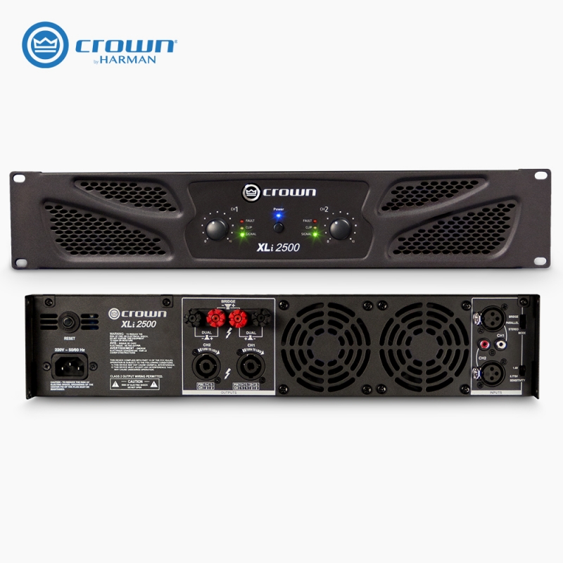 CROWN 크라운 XLI2500 2채널 아날로그 스테레오 파워앰프 1000W