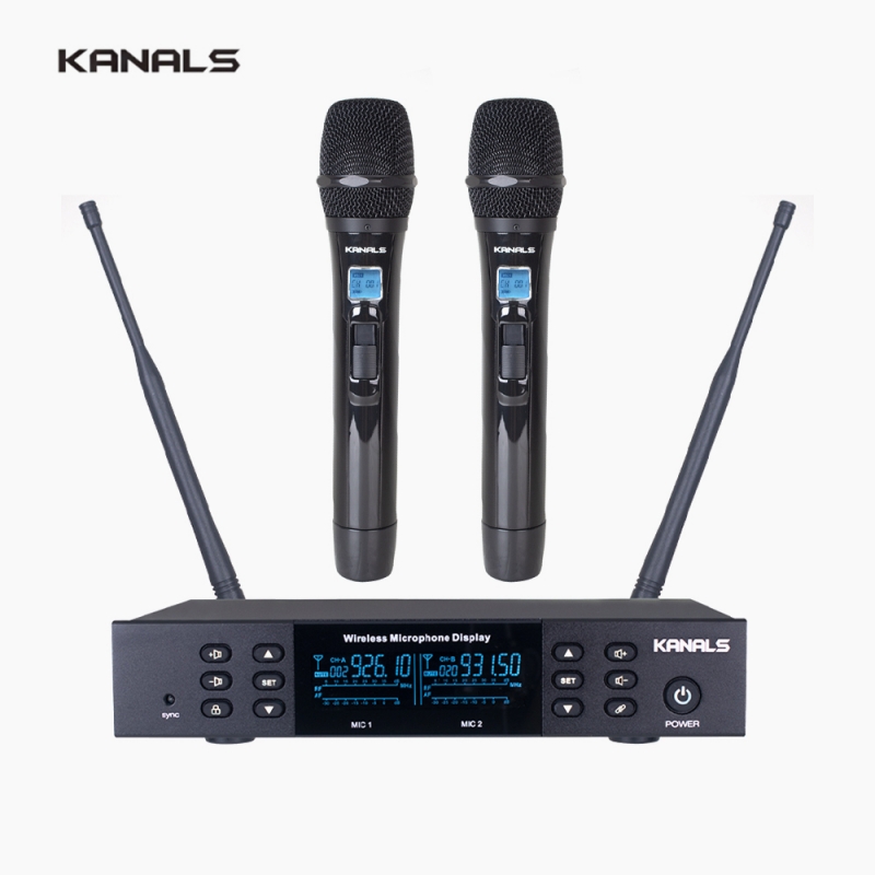 KANALS 카날스 KB-9700 충전용 2채널 무선 핸드마이크 시스템