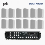 POLK AUDIO 매장 카페 상업용 ATRIUM5 아웃도어 라우드 스피커 12개+SR-650D 6채널 앰프 음향패키지