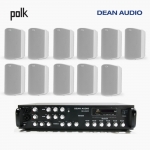 POLK AUDIO 매장 카페 상업용 ATRIUM5 아웃도어 라우드 스피커 11개+SR-650D 6채널 앰프 음향패키지