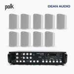 POLK AUDIO 매장 카페 상업용 ATRIUM5 아웃도어 라우드 스피커 9개+SR-650D 6채널 앰프 음향패키지