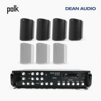 POLK AUDIO 매장 카페 상업용 ATRIUM5 아웃도어 라우드 스피커 7개+SR-650D 6채널 앰프 음향패키지