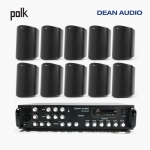 POLK AUDIO 매장 카페 상업용 ATRIUM6 아웃도어 라우드 스피커 10개+SR-650D 6채널 앰프 음향패키지