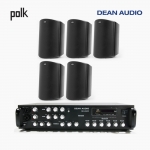 POLK AUDIO 매장 카페 상업용 ATRIUM8 SDI 아웃도어 라우드 스피커 5개+SR-650D 6채널 앰프 음향패키지