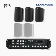 POLK AUDIO 매장 카페 상업용 ATRIUM8 SDI 아웃도어 라우드 스피커 5개+SR-650D 6채널 앰프 음향패키지