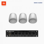 JBL 매장 카페 음향패키지 2채널 앰프 SR-100 + JBL CONTROL 62P 팬던트 위성스피커 3개