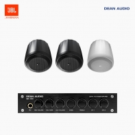 JBL 매장 카페 음향패키지 2채널 앰프 SR-100 + JBL CONTROL 62P 팬던트 위성스피커 3개