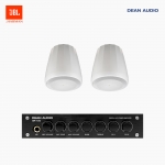 JBL 매장 카페 음향패키지 2채널 앰프 SR-100 + JBL CONTROL 64PT 팬던트 위성스피커 2개