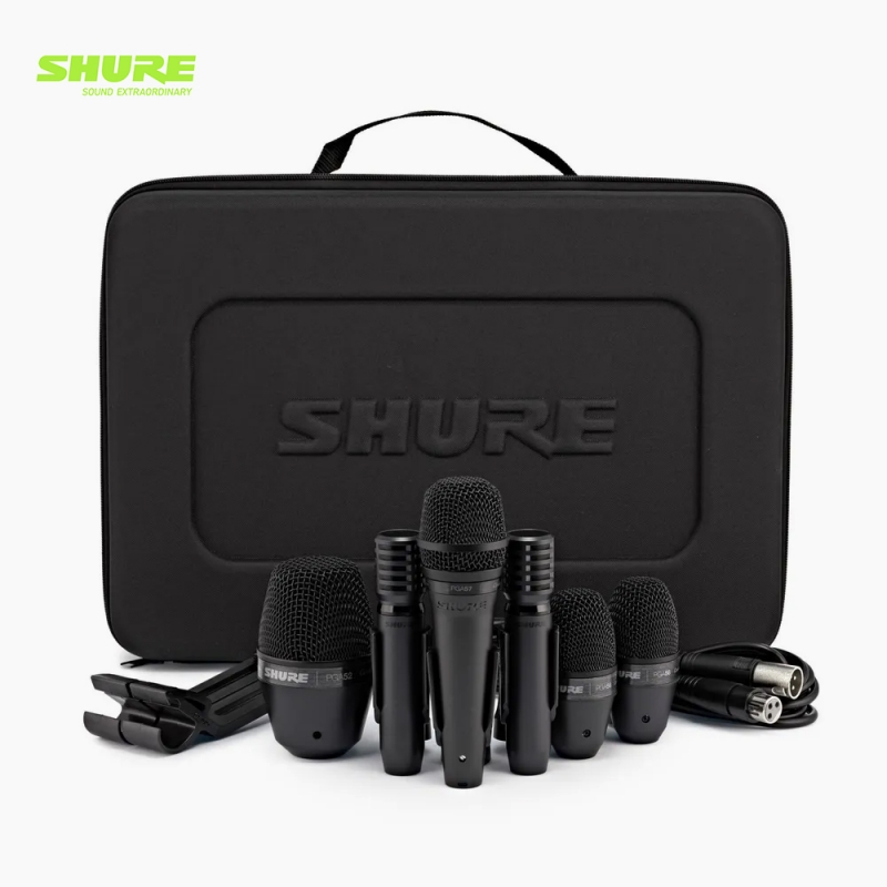 SHURE 슈어 PGADRUMKIT6 카디오이드 악기용 다이나믹 드럼마이크 키트