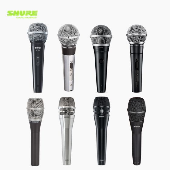 SHURE 슈어 보컬용 유선마이크 모음