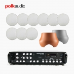 POLK AUDIO 매장 카페 상업용 V6S 실링스피커+ATRIUM SUB100 서브우퍼+SR-450D or SR-650D 앰프 음향패키지 모음