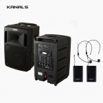 KANALS 카날스 BK-1057BC 블루투스 이동식 앰프 스피커 2채널 무선마이크세트 충전식 휴대용 앰프 900MHz