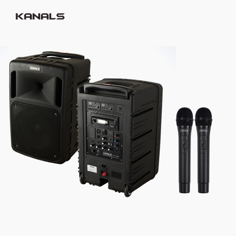 KANALS 카날스 BK-1057BC 블루투스 이동식 앰프 스피커 2채널 무선마이크세트 충전식 휴대용 앰프 900MHz