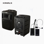 KANALS 카날스 BK-1057BC 블루투스 이동식 앰프 스피커 2채널 무선마이크세트 충전식 휴대용 앰프 900MHz
