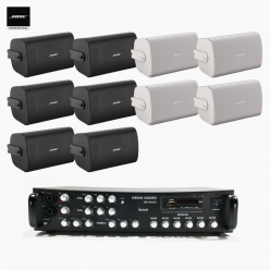 보스 매장 카페 상업용 FS4SE 벽부형 스피커 10개 + SR-650D 6채널 앰프 BOSE 음향패키지