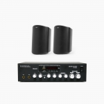 POLK AUDIO 매장 카페 상업용 ATRIUM4 아웃도어 라우드 스피커+SR-250D 2채널 앰프 음향패키지 모음