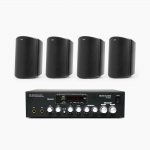 POLK AUDIO 매장 카페 상업용 ATRIUM4 아웃도어 라우드 스피커+SR-250D 2채널 앰프 음향패키지 모음