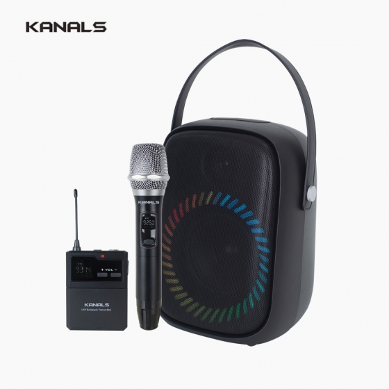 KANALS 카날스 BW-600 충전용 이동식 강의용 1채널 무선마이크 블루투스 스피커