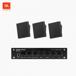 JBL 매장 카페 회의실 상업용 SLP-12T 벽걸이 라우드 스피커 3개+SR-100 2채널 앰프 음향패키지