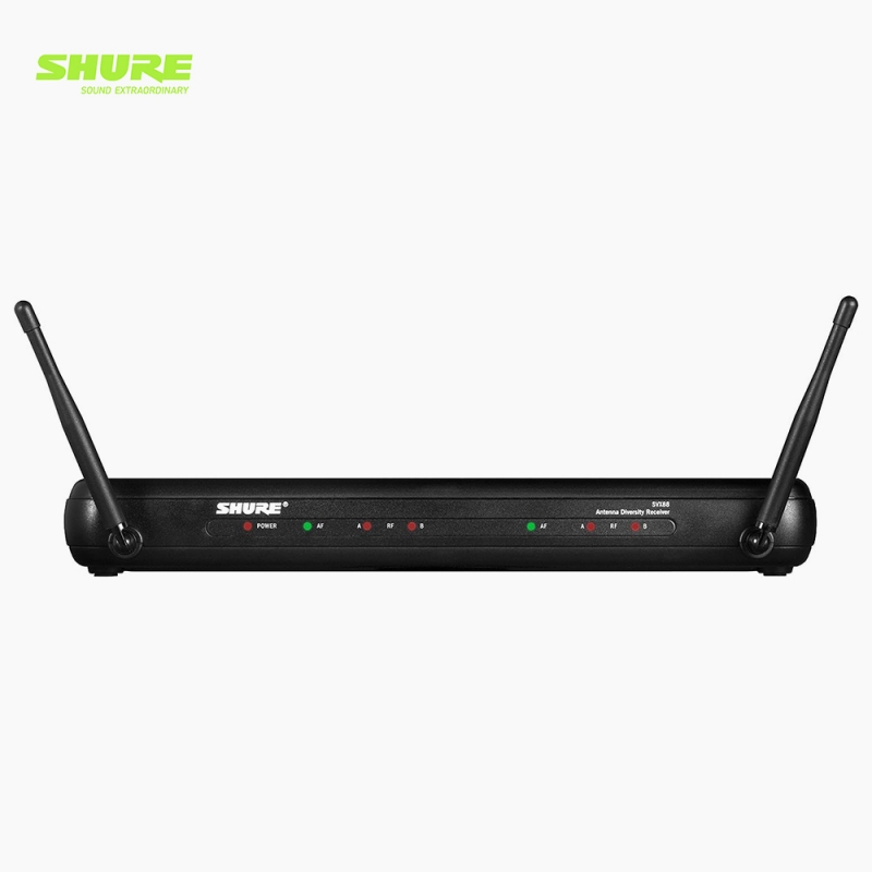 SHURE 슈어 SVX88 듀얼채널 무선마이크 다이버시티 수신기 SVX 무선 시스템용