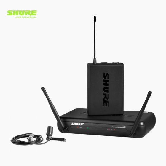 SHURE 슈어 SVX14K/CVL 단일채널 무선 라발리에 마이크 송수신기 시스템