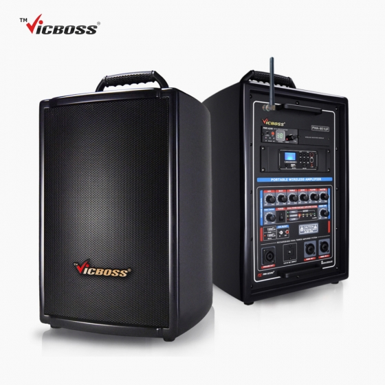 VICBOSS 빅보스 PWA-H851UB 충전식 휴대용 포터블 블루투스 앰프스피커 300W